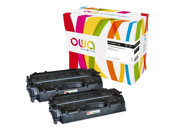 ARMOR ARMOR OWA Toner komp. HP CE505XD, Canon 719H (2x 6500 S.) schwarz