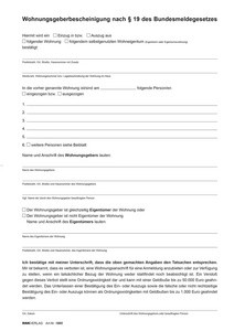 RNK Verlag Vordruck "Wohnungsgeberbescheinigung", DIN A4