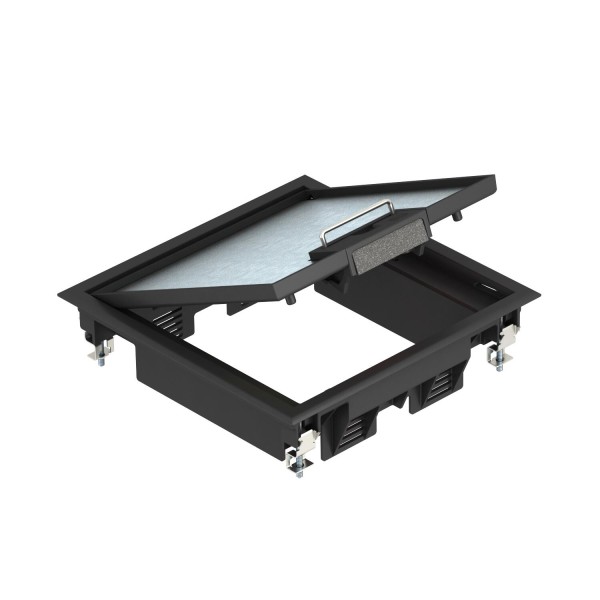 OBO BETTERMANN OBO BETTERMANN OBO Geräteeinsatz Kanal PA GES4 U 9011 graphitschwarz RAL9011 7405200