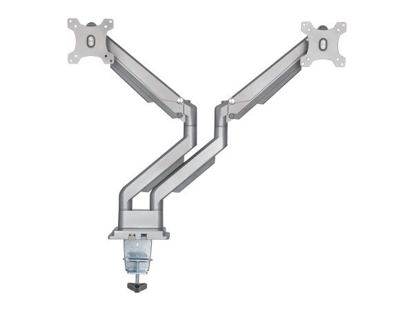INLINE Tischhalterung mit Lifter & USB/Audio, 2 Monitore bis 81cm (32"),sil 23171S