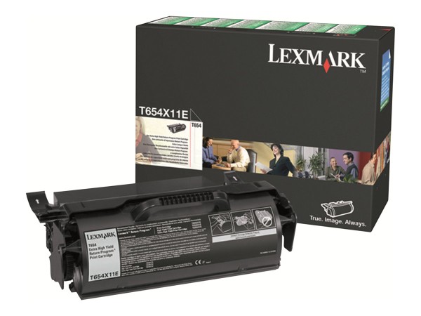 LEXMARK Besonders hohe Ergiebigkeit Schwarz Tonerpatrone LCCP, LRP 0T654X11E
