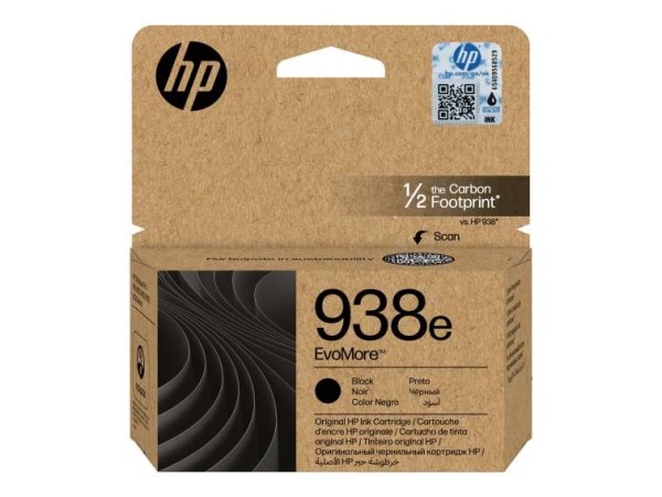 HP 938e EvoMore Black Original Ink Cartridge 4S6Y2PE#LS1