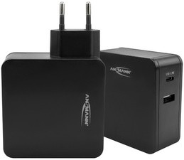 ANSMANN USB-Adapterstecker HOME CHARGER 254PD, schwarz