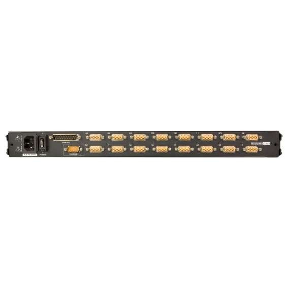 ATEN CL5716M DE KVM Switch 16-Port 17"-LCD Single Rail (PS/2-USB VGA) DE-La CL5716M-ATA-GG