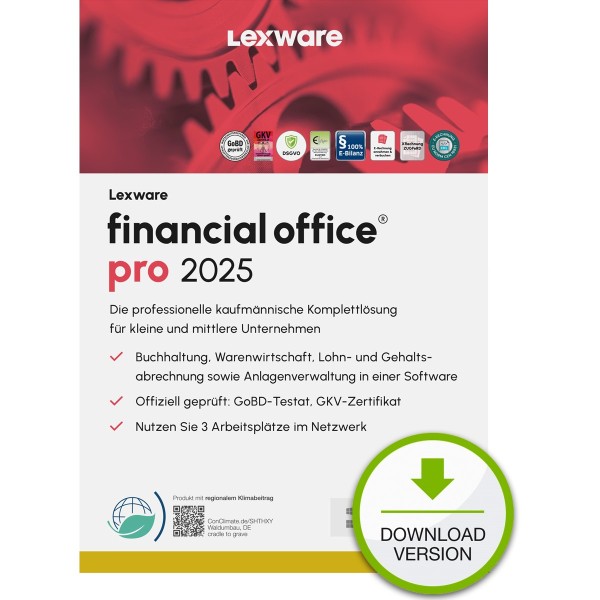 LEXWARE ESD financial office pro 2025 Download Jahresversion 09018-2053