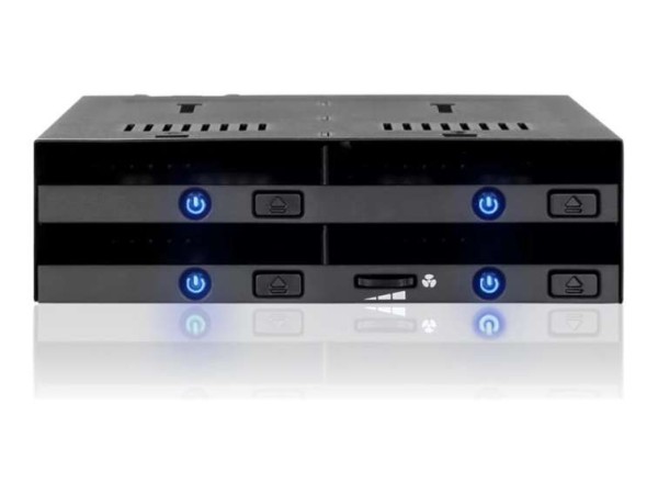 ICY DOCK FlexiDock 4x 2.5" to 1x 5.25" bay mobile rack SATA MB014SP-B R1
