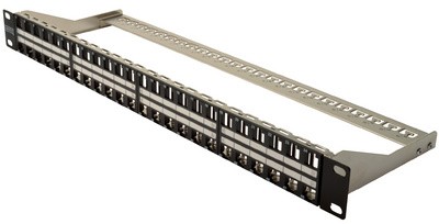 DIGITUS 19" Modular Patch Panel Kat.6A, 48 Port, schwarz