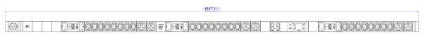 BACHMANN BACHMANN RCM-Slave-Steckdosenleiste 24xC13 6xC19, 6xLS