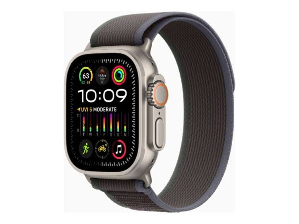 APPLE Watch Ultra 2 LTE 49mm Titanium Trail Loop Blau/Schwarz M/L MRF63FD/A MRF63FD/A