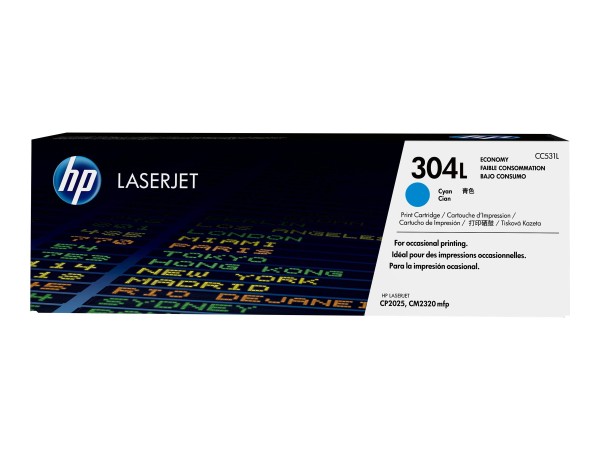 HP 304L Economy Cyan LaserJet Tonerpatrone (CC531L) CC531L