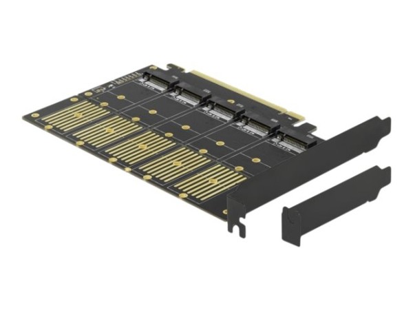 DELOCK DELOCK PCI Express x16 Karte zu 5 x intern M.2 Key B / SATA