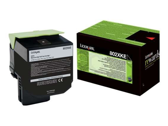 LEXMARK Schwarz Tonerpatrone 80C2XKE