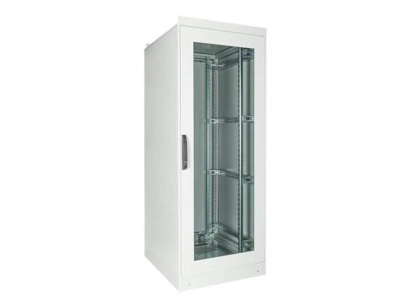 DIGITUS 24HE Netzwerkschrank Indoor IP55 1300x600x600mm Hartglastur inkl. S DN-19 24U-I-6/6-1