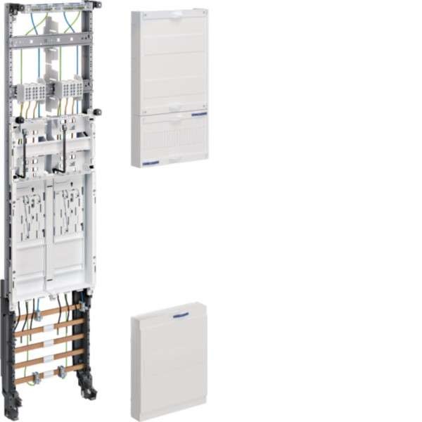 HAGER Komplettfeld 2ZP eHz DSS ZH3ED22N H1050mm 1-feld ZH3ED22N