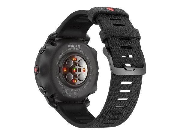 POLAR Grit X Pro - Titan - Sportuhr mit Band - perforated leather - grau - 90085777