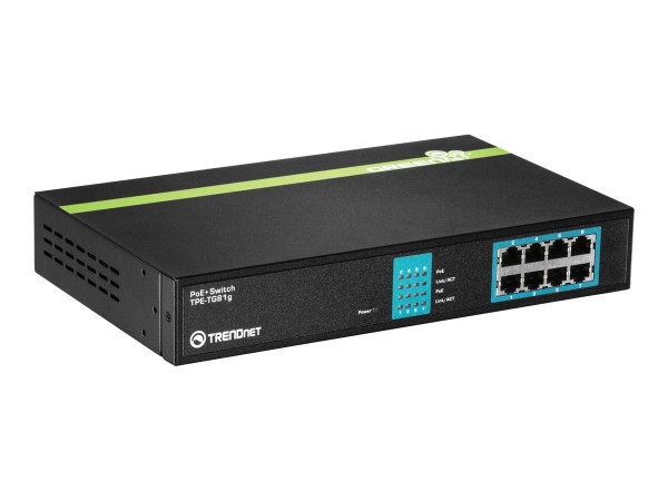 TRENDNET 8-port PoE+ Gigabit Switches TPE-TG81G