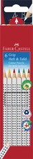 FABER-CASTELL Heft- und Tafelstift Colour GRIP, 6er Etui