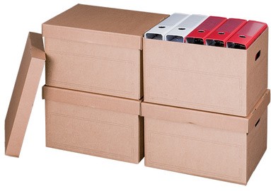 SMARTBOXPRO Archiv-/Transportbox, mit Deckel, braun