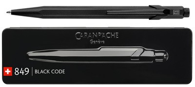 CARAN D'ACHE Druckkugelschreiber 849 BLACK CODE, schwarz