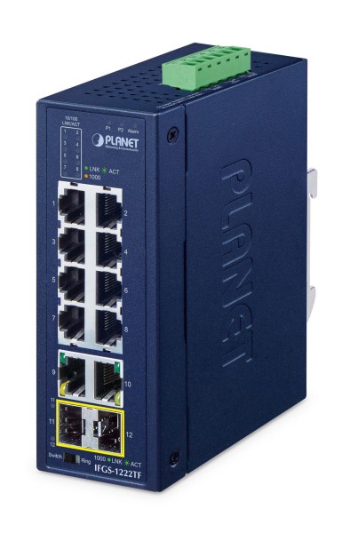 PLANET TECHNOLOGY PLANET TECHNOLOGY Industrial 8-Port Ring Switch