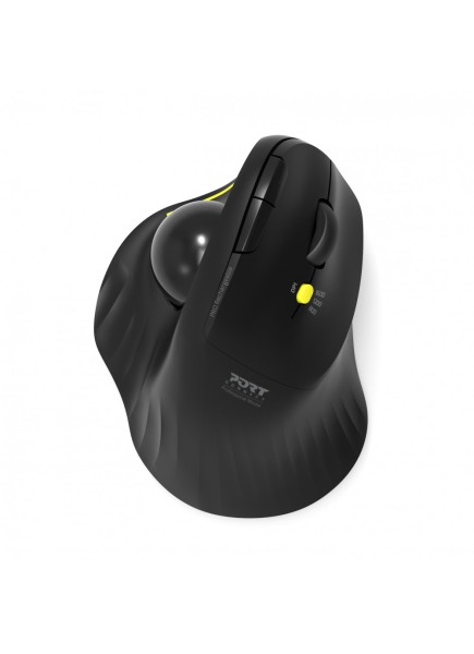 PORT PORT MOUSE ERGONOMIC RECHARGEABLE BLUETOOTH TRACK BALLED