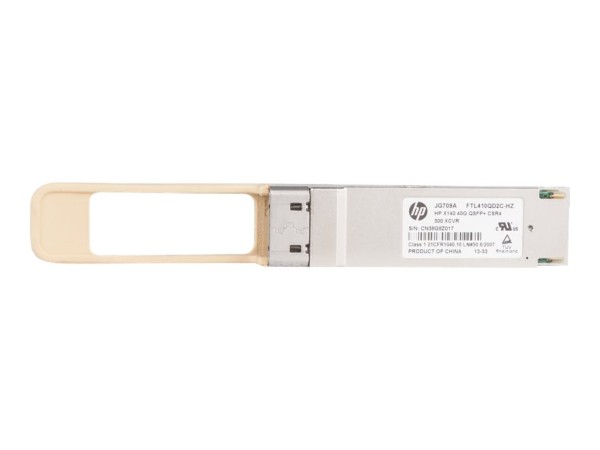 HP ENTERPRISE HP X140 - QSFP+-Transceivermodul - LC-Monomode - bis zu 10 km JG709A