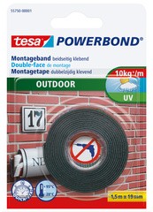 tesa Powerbond Montageband OUTDOOR, 19 mm x 1,5 m