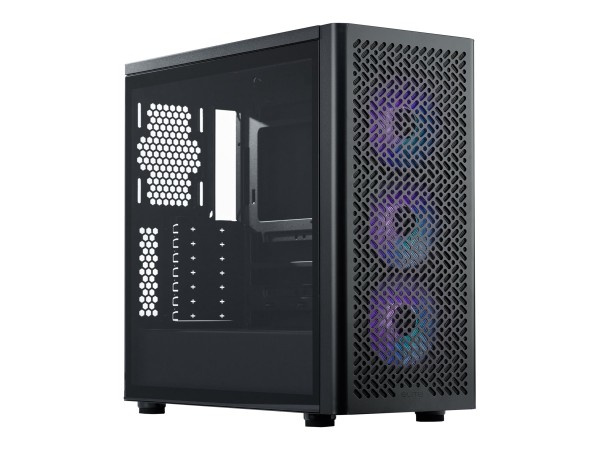 COOLERMASTER Elite 502 PC-Gehäuse, Midi-Tower, ATX, ARGB, Tempered Glass - E502-KGNN-S00