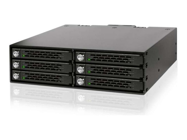 ICY DOCK Backplane 6x6,3cm SATAI-III in 1x5,25"SSD bis9,5 KEY MB996SK-6SB
