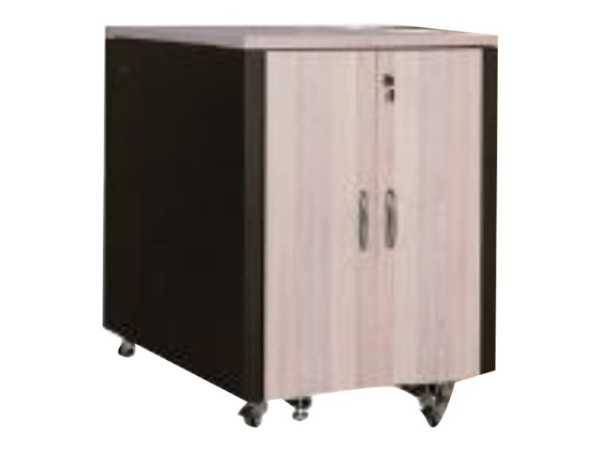 DIGITUS SOUNDproof Schrank 1666x750x1130 Holzoberflä. Ahorn DN-19 32U-SO-M
