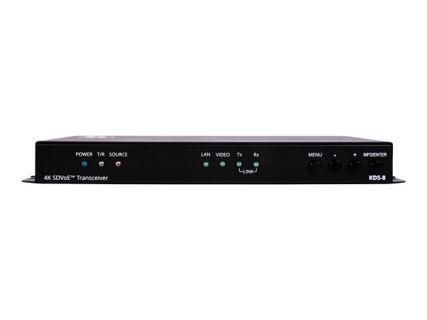 KRAMER KRAMER ELECTRONICS KDS-8 - Latenzfreier 4K HDR SDVoE Video Streaming Transceiver über Kupfer (59-001