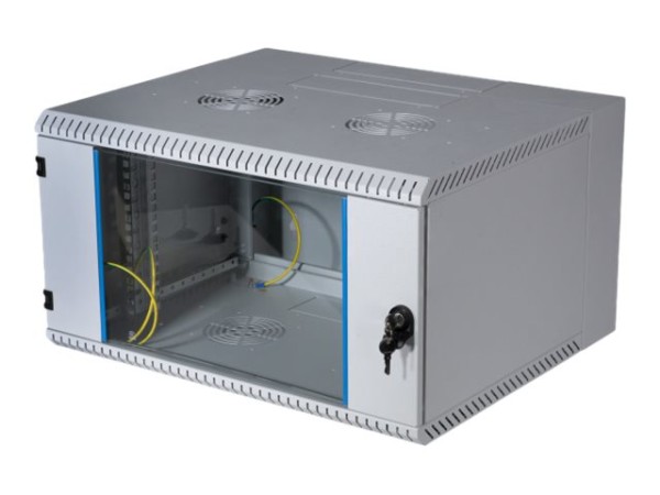 EFB ELEKTRONIK EFB ELEKTRONIK 19" Wandgehäuse 12HE, schwenkend, 2-teilig, RAL7035, Tiefe 500 mm (691612VGR.50)