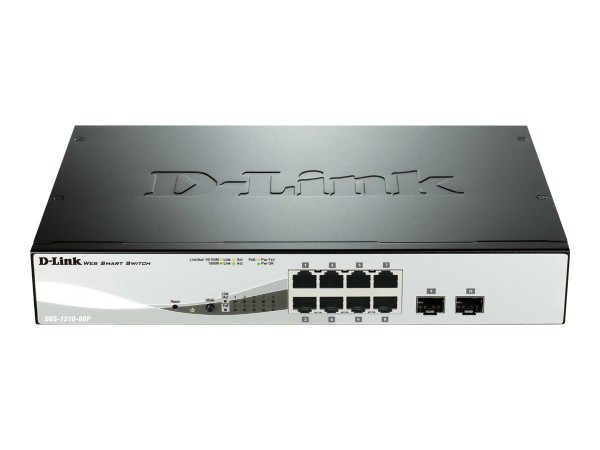 D-LINK 8-PORT LAYER2 POE SMART DGS-1210-08P