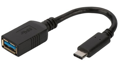 DIGITUS USB 3.0 Adapterkabel, USB-C - USB-A, 0,15 m