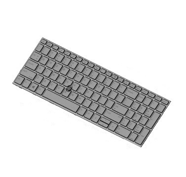 HP HP i Keyboard TP+PS BL SR GR
