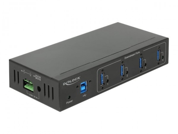 DELOCK Externer Industrie Hub 4 x USB 3.0 Typ-A