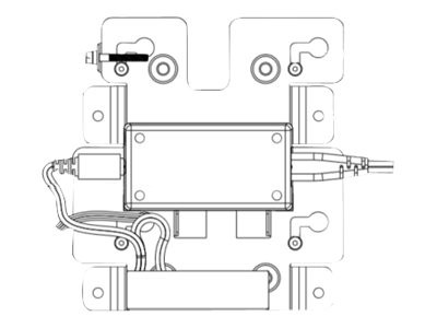 ZEBRA CC6000 WALL MOUNT BRKT W/THIN Mounting Kit with Power Supply Storage KT-152098-03