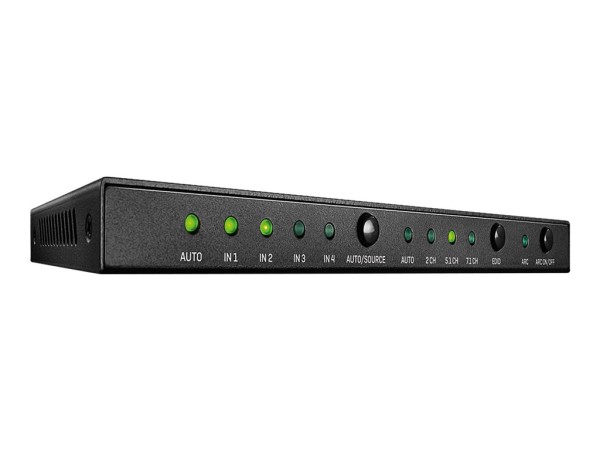 LINDY 4 Port HDMI 2.0 18G Switch mit Audio 38249