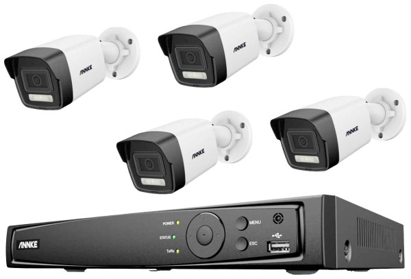 ANNKE ANNKE N48PAW+I91DD*4+2T Überwachungskameraset 4 Kameras mit Recorder