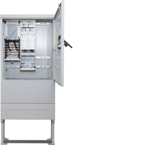 HAGER Zähleranschlusssäule ZAS207BE25A 207-Basis, 2 ZP, eHZ, 5p, APZ ZAS207BE25A