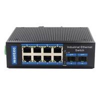 WANTEC WANTEC Industrial PoE Fiber Ethernet Switch 8 Port + 2 SFP