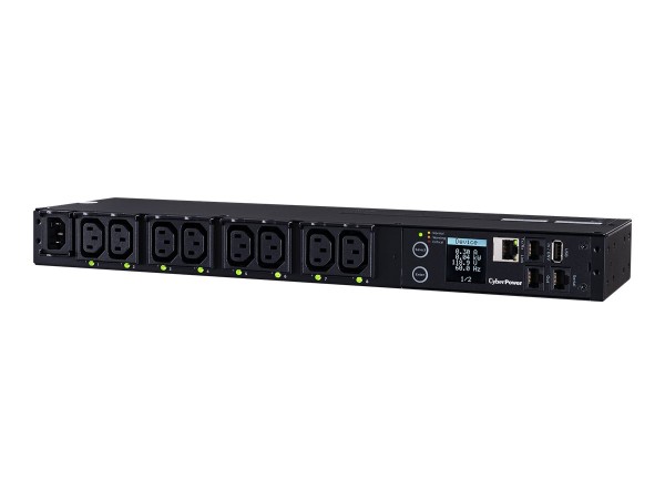 CYBERPOWER Switched PDU41004 230V/15A 1U 8x IEC-320 Outlets Networkport Pow PDU41004