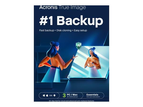 ACRONIS ACRONIS CYBER PROTECT HOME OFFICE ESS. 3 PC 1YR SUBSCRIPTION (HOFASHLOS)