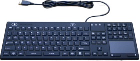 EXONE EXONE Tastatur T1TPB Silikontastatur mit Touchpad, DE-Layout, wasserdicht