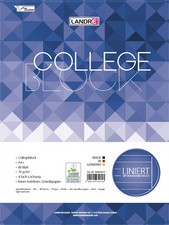 LANDRÉ Collegeblock "college" DIN A4, liniert, 80 Blatt