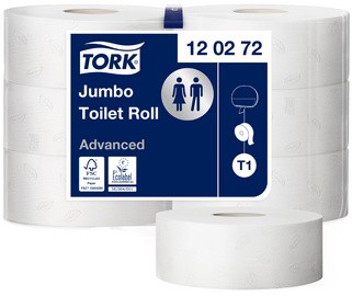 TORK Großrollen-Toilettenpapier Jumbo, 2-lagig, weiß, 360 m