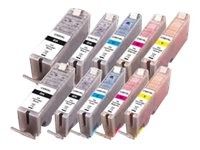 PEACH PEACH 10er Pack XL Schwarz, Gelb, Cyan, Magenta Tintenpatrone
