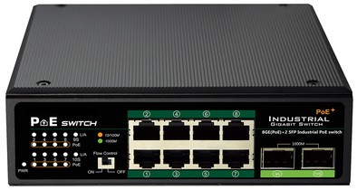 DIGITUS Industrial Gigabit PoE+ Switch, 8 Port, Unmanaged