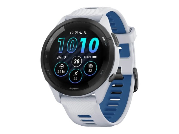 GARMIN Forerunner 265 - 46 mm - Whitestone - intelligente Uhr mit Riemen - 010-02810-11