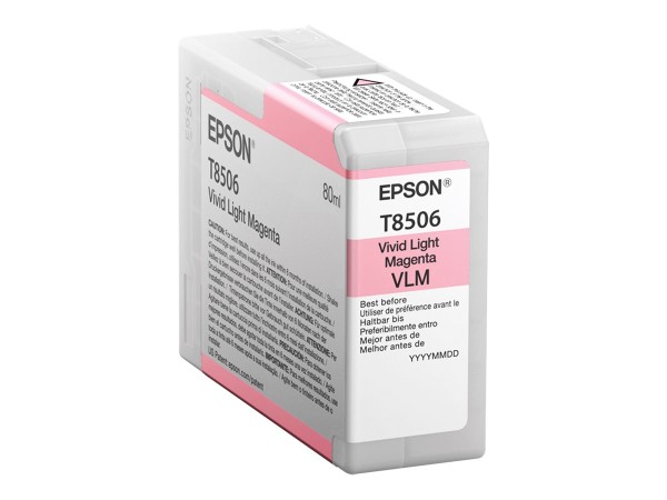 EPSON Tintenpatrone vivid light magenta T 850 80 ml T 8506N C13T85060N